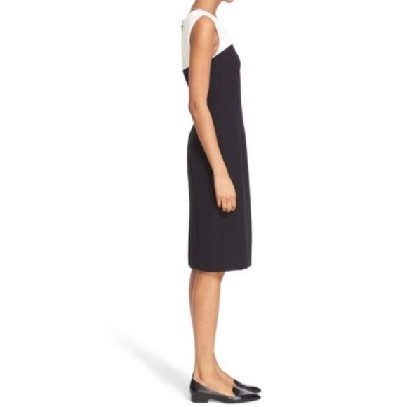 Milly Colorblock Helix Sleeveless Sheath Dress 8 - Picture 3 of 13
